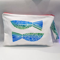 Fishes Zipper Clutch