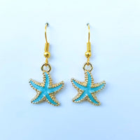 Flirty Starfishes earrings light blue
