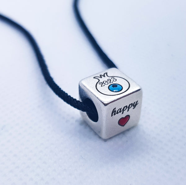 Lucky 23 Cube Charm Necklace